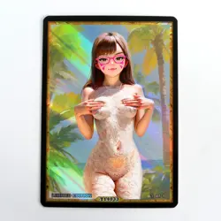 D.VA Waifu Anime Card LIMITED 1/1 Custom TCG Holo Goddess Story ACG T14033 - Image 1