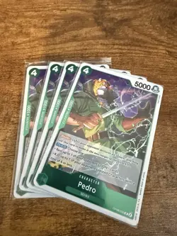 4x Pedro OP08-030 R Two Legends One Piece TCG Playset 4x - Image 1