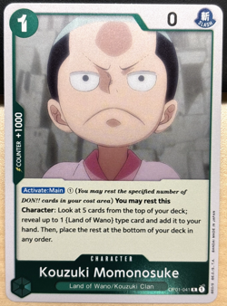 One Piece Romance Dawn OP01-041 Kouzuki Momonosuke RARE English Foil - Image 1