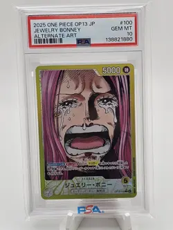 2025 One Piece JP OP13 Jewelry Bonney Leader Alternate Art PSA 10 - Image 1