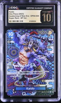 Kaido One Piece SP OP04-044 SR Alt Art CGC Pristine 10 Awakening New Era - Image 1
