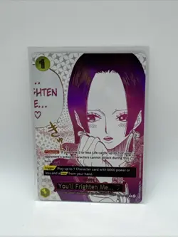 Bandai One Piece You'll Frighten Me... Boa Hancock OP14-118 Holo Event Card - Image 1