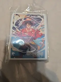 Luffy One Piece TCG Card Game Promotional 70x Sleeves English Sealed - Image 1