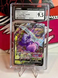 CGC 9.5 Galarian Slowking V 179/198 Chilling Reign Alternate Art Pokemon Card - Image 1
