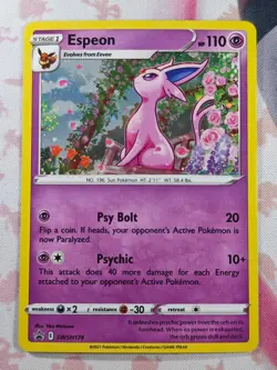Espeon SWSH174 SWSH: Sword & Shield Promo Cards Holo with Swirl - Image 1