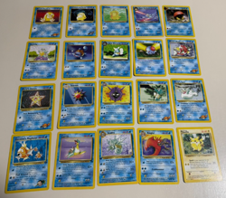 Pokemon OG 20 Card Bulk Lot NO DUPLICATES LP-NM RARE WOTC Vintage Original j - Image 1