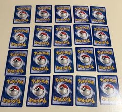 Pokemon OG 20 Card Bulk Lot NO DUPLICATES LP-NM RARE WOTC Vintage Original j - Image 5