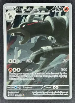 Pokemon Houndoom Illustration Rare Holo Card 120 HP Sv: Shrouded Fable 066/064 - Image 1