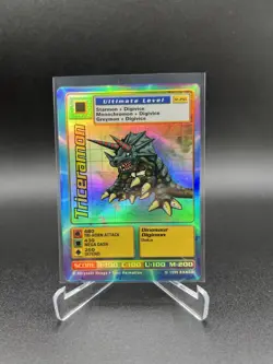 Triceramon St-29S Foil Digimon Card Bandai 1999 - Image 1