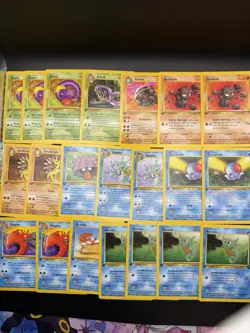 1st Edition Pokemon TCG Bulk (37 cards) Mostly base, team rocket, fossil, jungle - Image 1
