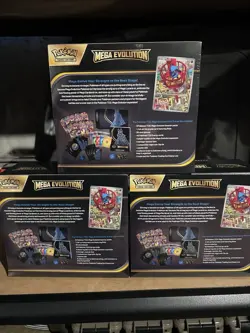Pokemon Mega Evolution Elite Trainer Box 3x Box Lucario Trading Card Game - Image 3