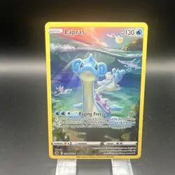 Pokemon Lapras Crown Zenith Galarian Gallery GG05/GG70 130 HP 110 Attack Card - Image 1