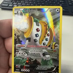 REGIGIGAS Full Art POKEMON Foil Holo 2015 Black Star XY82 Trading Card TCG - Image 2