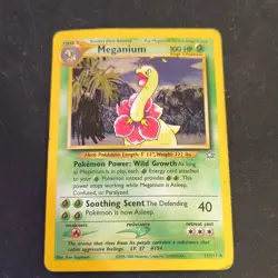 Meganium 100 HP Holo Rare Neo Genesis Pokemon Card 10/111 2000 - Image 2
