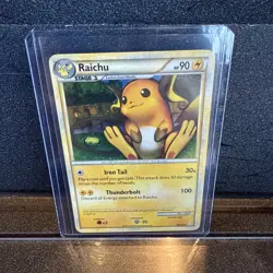 Raichu 10/123 Holo HeartGold SoulSilver - Pokemon Card - NM - Image 1