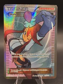 Pokemon Skyla Full Art Ultra Rare Trainer Card Breakpoint Holo 122/122 - Image 1