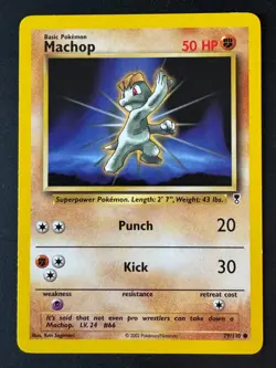 Machop Pokemon Common Card Legendary Collection 79/110 - 2002 - Image 1