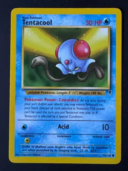 Tentacool Pokemon Common Card Legendary Collection 96/110 - 2002 - Image 1