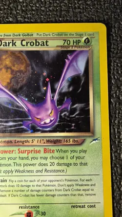 Pokemon Dark Crobat 2/105 Neo Destiny Holo Rare 70 HP Unlimited English Card - Image 4