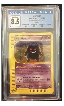 CGC 8.5 Gengar 2002 Expedition 13/165 Holo Pokemon Card - Image 1