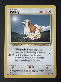 Pidgey Pokemon Common Card Legendary Collection - 2002 - 85/110 - Image 1