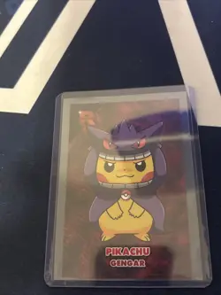 Poncho Pikachu Gengar Ice Holo Pokemon Card Database Team Rocket Peru - Image 1