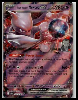 SV: Scarlet & Violet Promo Cards #216 Team Rocket's Mewtwo ex FREE SHIPPING(US) - Image 1
