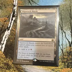 Magic: The Gathering Shipwreck Marsh Land Innistrad Rare Blue Black Regular - Image 1