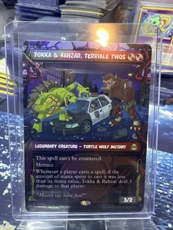 x1 Tokka & Rahzar, Terrible Twos - Foil - Showcase R MTG Teenage Mutant Ninja Tu - Image 1