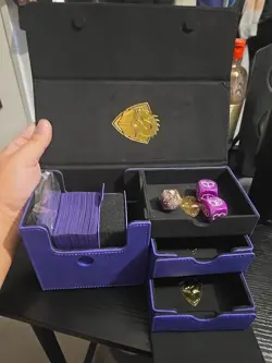 Gamegenic The Academic 133+ XL Deck Box — Purple/Black W/ Full Accessories - Image 1