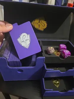 Gamegenic The Academic 133+ XL Deck Box — Purple/Black W/ Full Accessories - Image 2