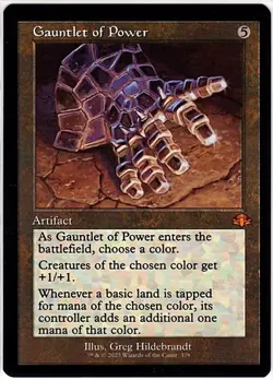 MTG Dominaria Remastered Gauntlet of Power (Retro Frame) - Image 1