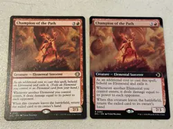 2 x mtg Champion of the Path, 1 is borderless, Lorwyn Eclipsed, unplayed - Image 1