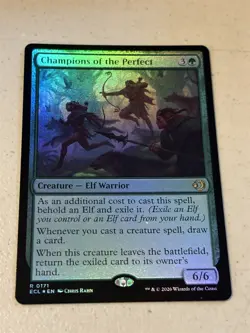 mtg foil Champions of the Perfect, Lorwyn Eclipsed, unplayed - Image 1