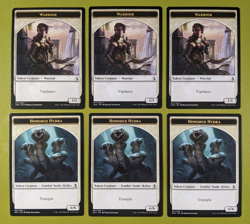 6 DOUBLE SIDED Honored Hydra & Warrior Token Amonkhet MTG 6 - Image 1