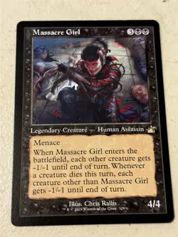 mtg retro frame Massacre Girl, Ravnica Remastered, unplayed - Image 1