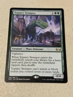 mtg Topiary Stomper, fetch land, Streets of New Capenna, unplayed - Image 1