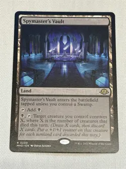 mtg Spymaster's Vault, rare land, Modern Horizons III, unplayed - Image 1