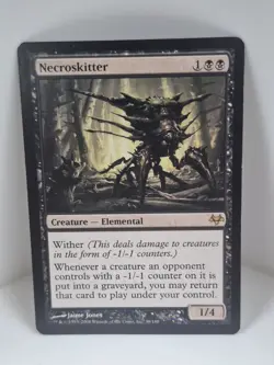MTG Magic the Gathering EVE Eventide Regular Uncommon English NECROSKITTER NM - Image 1