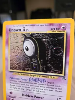 Unknown A 14/75 Pokemon Neo Discovery Holo Rare Card - LP. Scratch On Front - Image 3