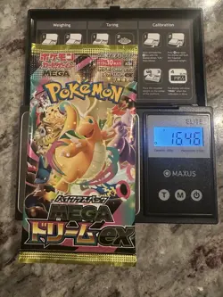 16.46! HEAVY Pokemon Sealed Mega Dream EX Japanese Booster Pack-Possible GODU - Image 1