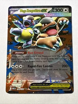 Mega Kangaskhan ex 104/132 Me01: Mega Evolution Holo Pokemon TCG NM - Image 1