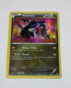 [VG] Pokemon Black & White Rayquaza 128/124 Dragons Exalted Secret Rare - Image 1