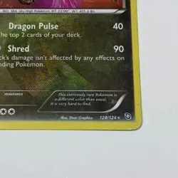 [VG] Pokemon Black & White Rayquaza 128/124 Dragons Exalted Secret Rare - Image 3