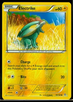 Pokemon ELECTRIKE 59/160 - XY Primal Clash Rev Holo - MINT - Image 1