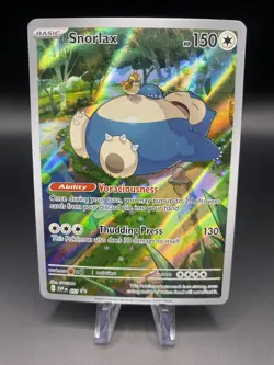 Pokemon TCG Snorlax SVP 051 Scarlet & Violet Black Star Promos Full Art 151 Holo - Image 1