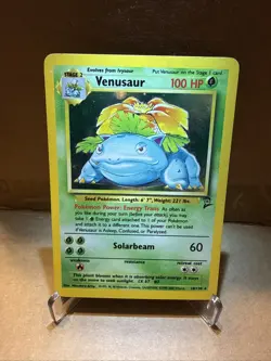 Venusaur Holo Rare 18/130 Pokemon Base Set 2 English WOTC LP - Image 1