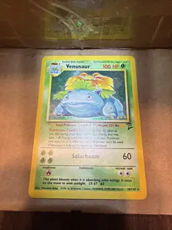 Venusaur Holo Rare 18/130 Pokemon Base Set 2 English WOTC LP - Image 3