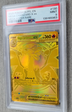 2025 POKEMON PFL EN-PHANTASMAL FLAMES MEGA CHARIZARD X EX PSA 9 - FUTURE GRAIL! - Image 1