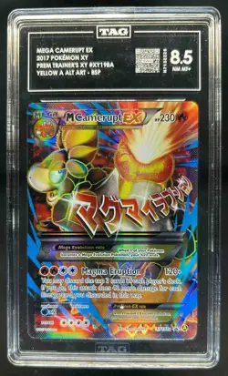 2013-17 Pokemon XY Promos Mega Camerupt #XY198a TAG 8.5 - Image 1
